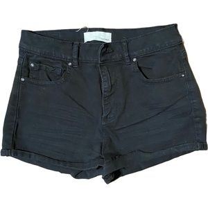 Black Jean shorts